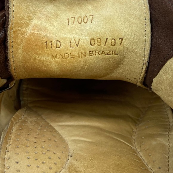 Sandro Moscoloni Oxford Bicycle Toe Brown Pebbled Leather 17007 Mens Size 11D - Picture 12 of 12